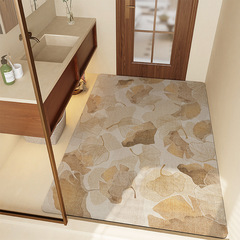 硅藻泥吸水墊浴室防滑地墊洗手間廚房腳墊簡約家用廁所門口地墊