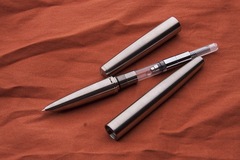 胖叔鋼筆200鈦合金暗尖金筆鋼尖14金尖學生金屬筆桿墨囊