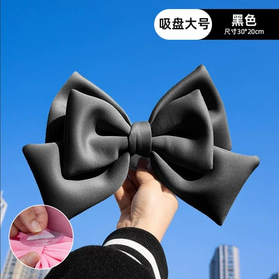 helmet decoration women wholesale — Motosiklet ləvazimatları və aksesuarları - black-bow-large-size-3020cm