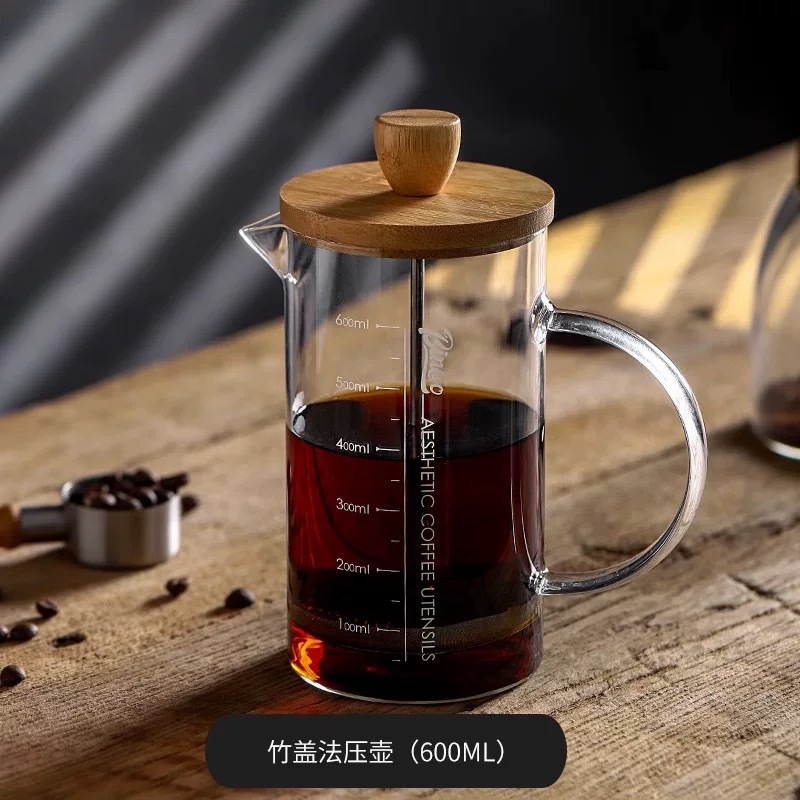 Cafetera de Prensa Francesa de Vidrio de Borosilicato para Café
