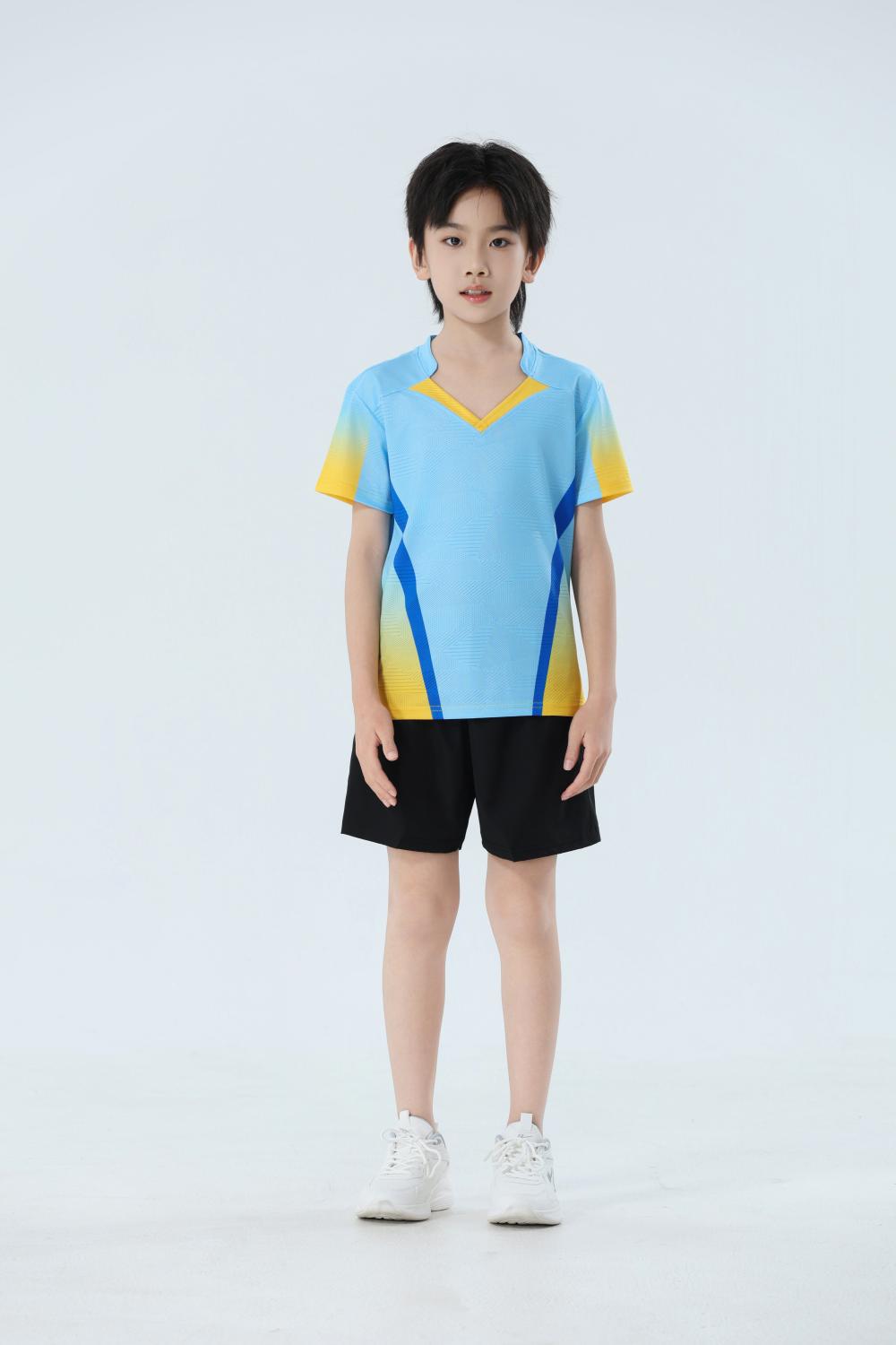 Nuevo set de bádminton transpirable de secado rápido hombre y mujer V-collar chaqueta deportiva para niños adultos con impresión personalizada image 25