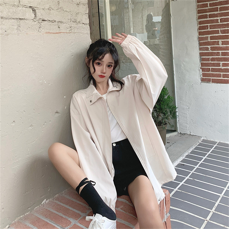 Workwear Jacket for Women 2026 Spring Ins Style Cardigan Long-Sleeve Top Harajuku Loose Thin Jacket Slim Fit