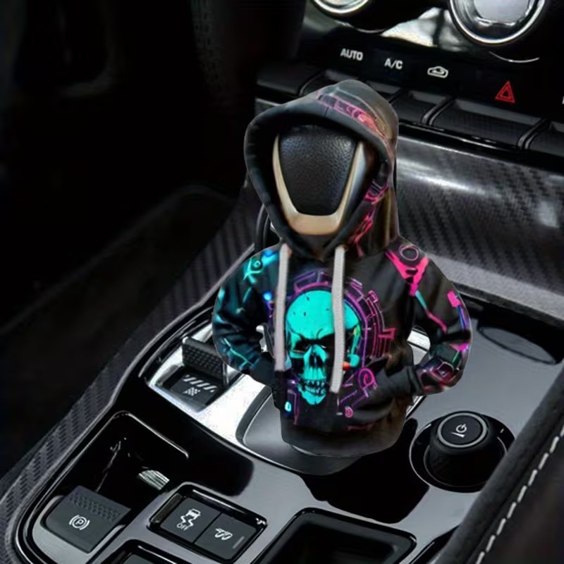 New cross-border creative car gear shift cover decoration, mini hoodie for gear lever, handbrake gear shift cover