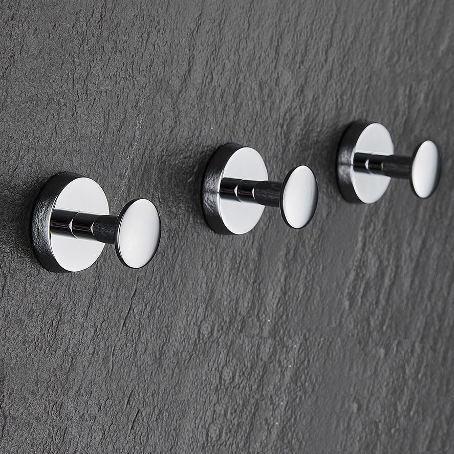 Solid Copper Full-Body Heavy-Duty Clothes Hook Strong Load Capacity Coat and Hat Independent Hook Entrance Key Wall Mounted Storage Single Hook