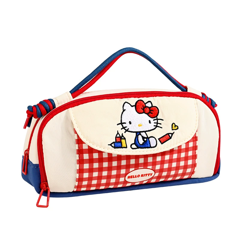 Pencil Case Sanrio Hello Kitty — retro capacious student pouch, birthday gift (2 colors)