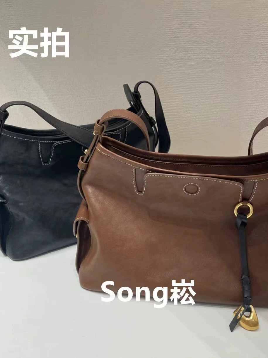  оригинальная серия Songs Yamashita Songsong след серия хобо сумка текстура растительная кожаная сумка через плечо crossbody мягкая
