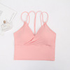 Summer silk sexy sports bra, breast tightener, T-shirt, underwear, for small vest, V-neckline