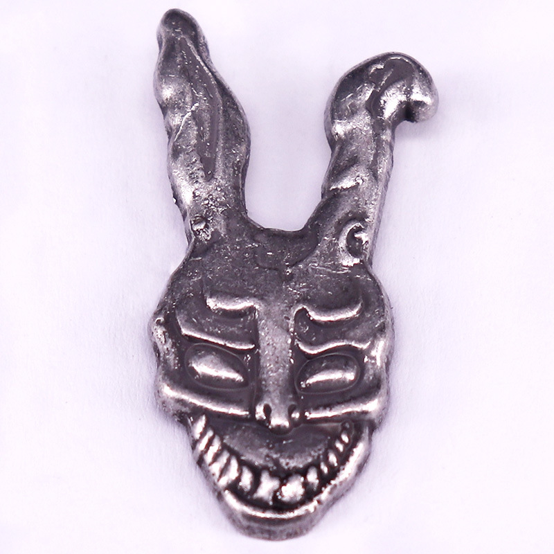 Death illusion rabbit mask badge Halloween jewelry