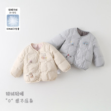 女童羽绒内胆2025新款洋气秋冬女宝白鸭绒外套婴幼儿保暖羽绒 a类