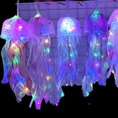 New jellyfish glowing lantern floor-standing stall popular influencer hand-held glowing toy bedroom decoration for girls best-selling