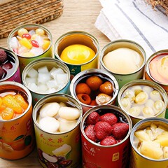 フレッシュフルーツ缶詰ミックス 425g 1缶×6缶 黄桃缶詰 ココナッツ パイナップル オレンジ 梨 いちご詰め合わせ