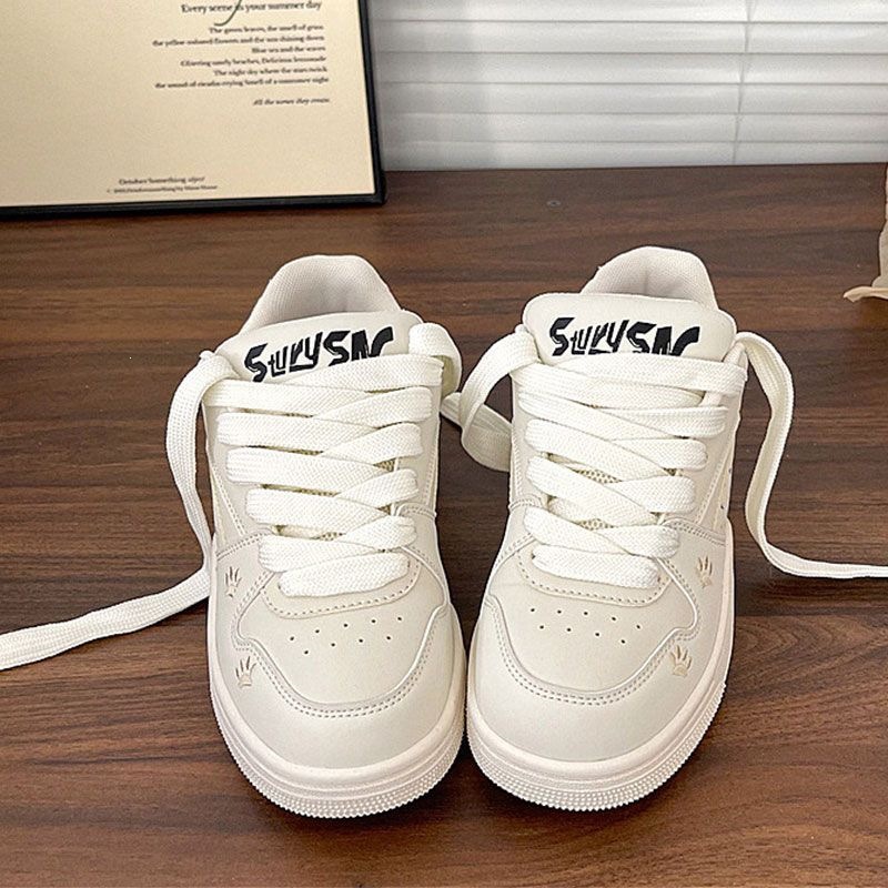 Zapatos de pan de fondo grueso de nicho original zapatos deportivos de mujer zapatos casuales de estudiantes zapatos blancos 2026 nuevos zapatos de skate