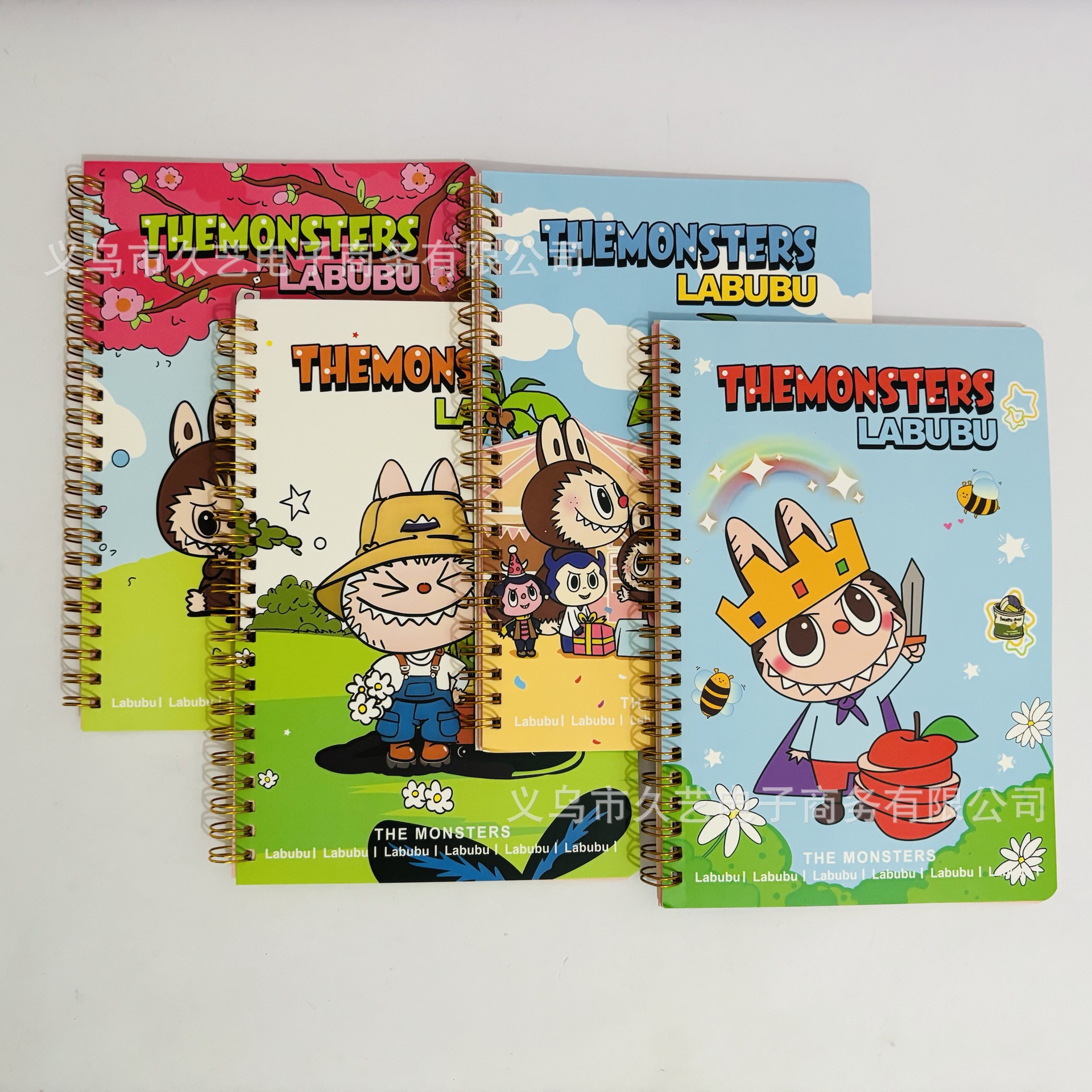 Labubu A5 bobina dibujos animados creativos estudiantes primarios de primavera especial cuaderno de tareas de viento