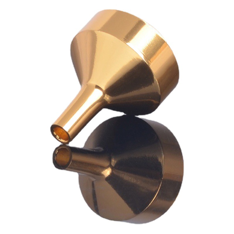 Embudo de perfume de sub-envasado líquido embudo de aluminio mini embudo electroquímico cosmético embudo de sub-Envasado de perfume herramienta de sub-envasado