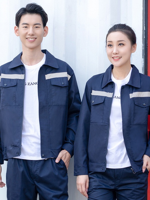 Set de ropa de trabajo de verano delgada manga larga tira reflectante resistente al desgaste sitio de construcción sanitario trabajo ropa de trabajo personalizada