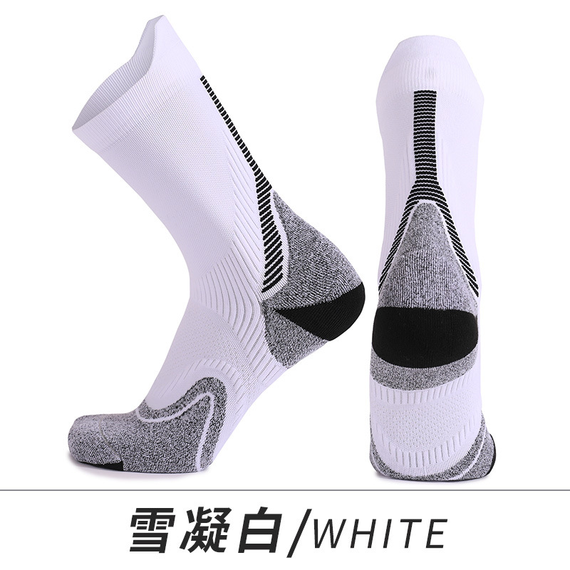 Calcetines de ciclismo coolmax de secado rápido calcetines deportivos antibacterianos que absorben el sudor, desodorante, engrosamiento, calcetines para correr de maratón personalizados