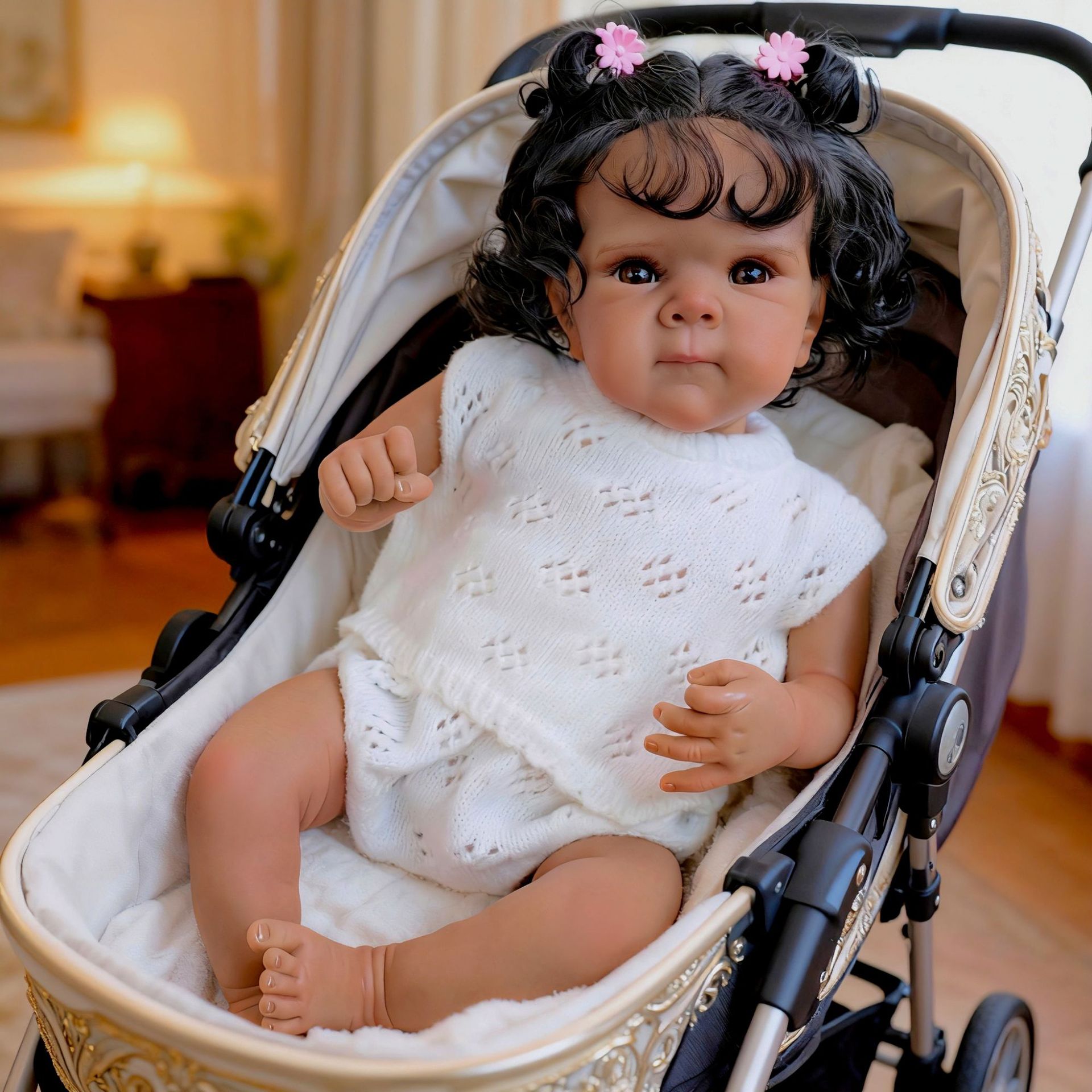 18 pulgadas agujero conjunto de punto Bettie muñeca simulación muñeca renacer para niños regalos de Navidad