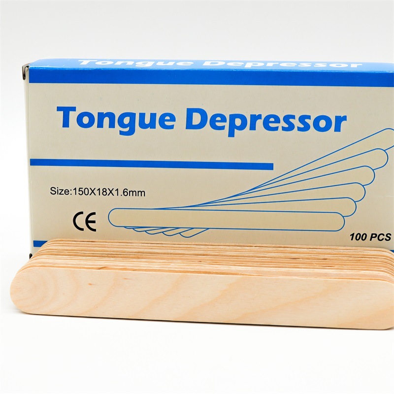 Tongue Depressor Tattoo Mixing Stick Tongue Press Bar Beauty Bar Birch Wood Beauty Salon Mixing Stick Boxed Wood