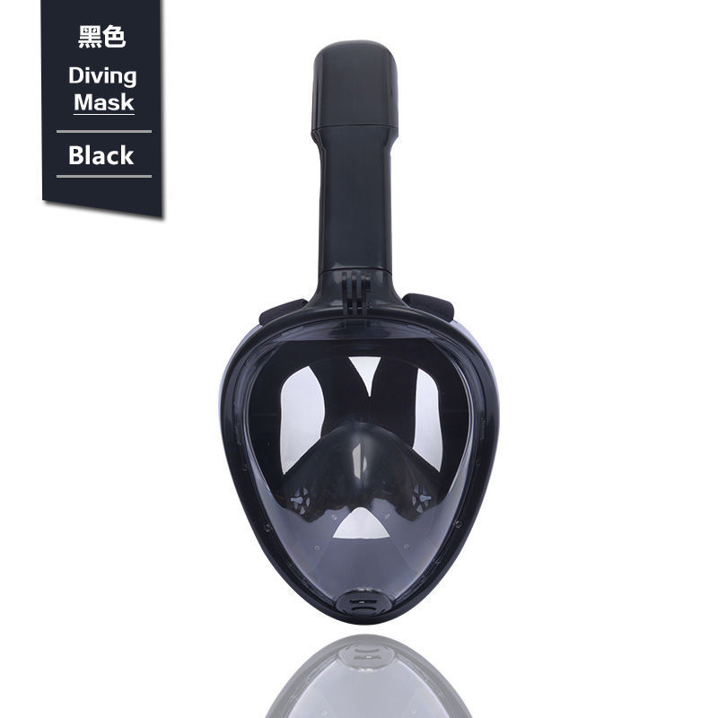 Diving Goggles, Flat Myopia Full Face Mask, Full Dry Snorkel Mask, Snorkeling Sambo Anti-Fog Swimming Equipment Set