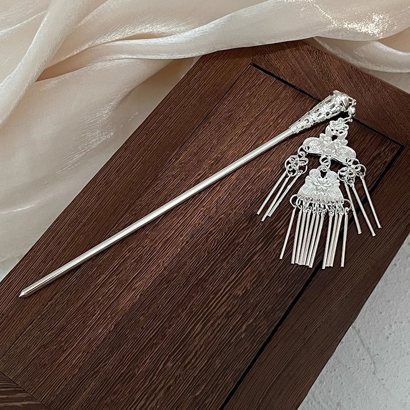 Nuevo estilo chino flange flores alfileres de cabello de alta calidad mujer cabeza trasera alfileres de cabello chino cheongsamos alfileres de cabello tocado