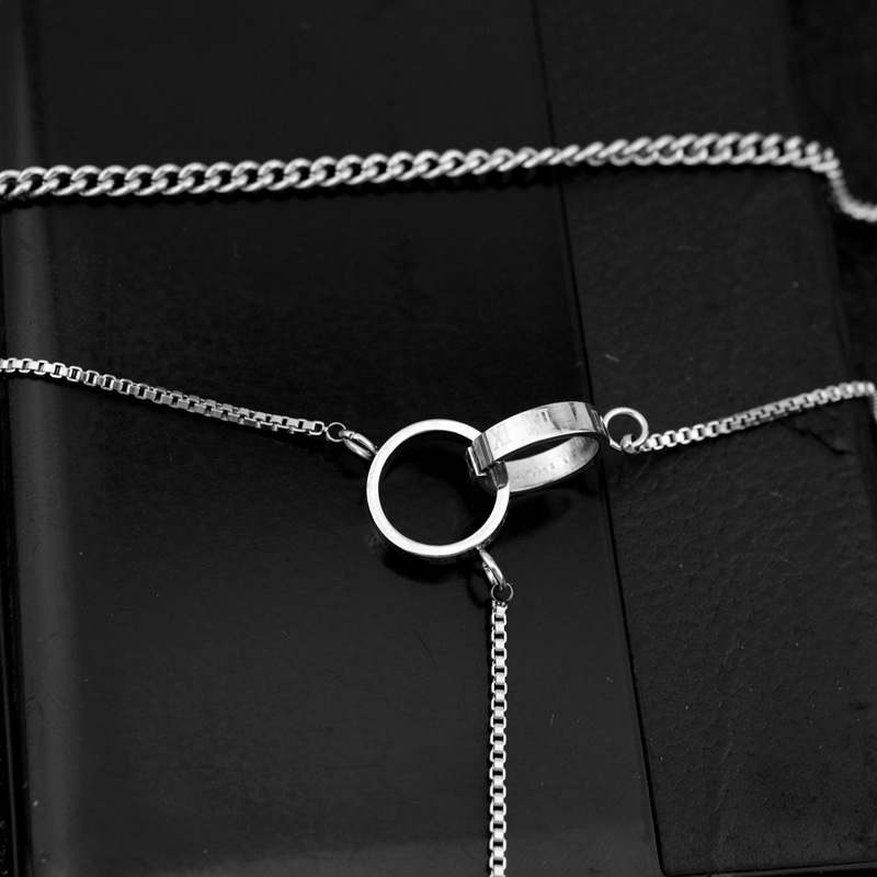 Delicate Two-tone Layered Necklace Set In Gold And Silver Metal_voghion.com