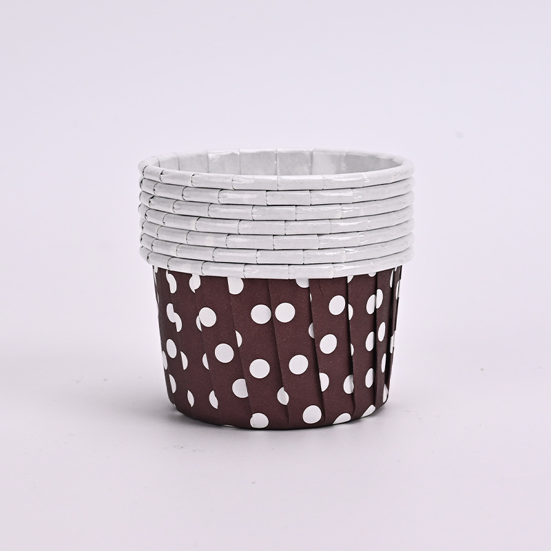 핑크 브라운 도트 라운드 3830