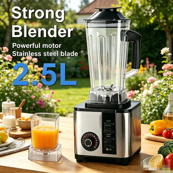 Premium selection of popular blender products: commercial stainless steel high-power pure copper blender, ice crusher, and juicer
