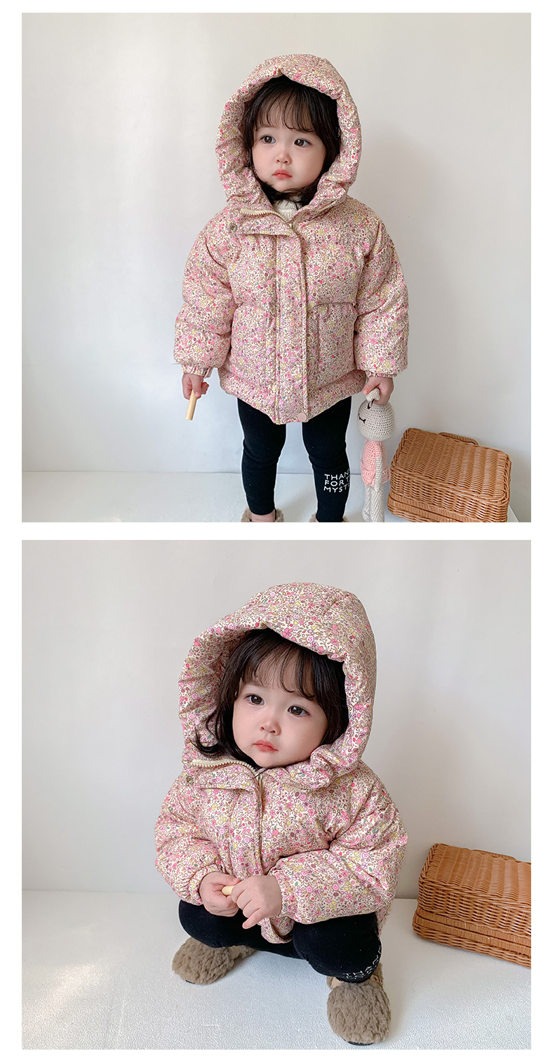 Cute Flower Polyester Girls Outerwear display picture 1