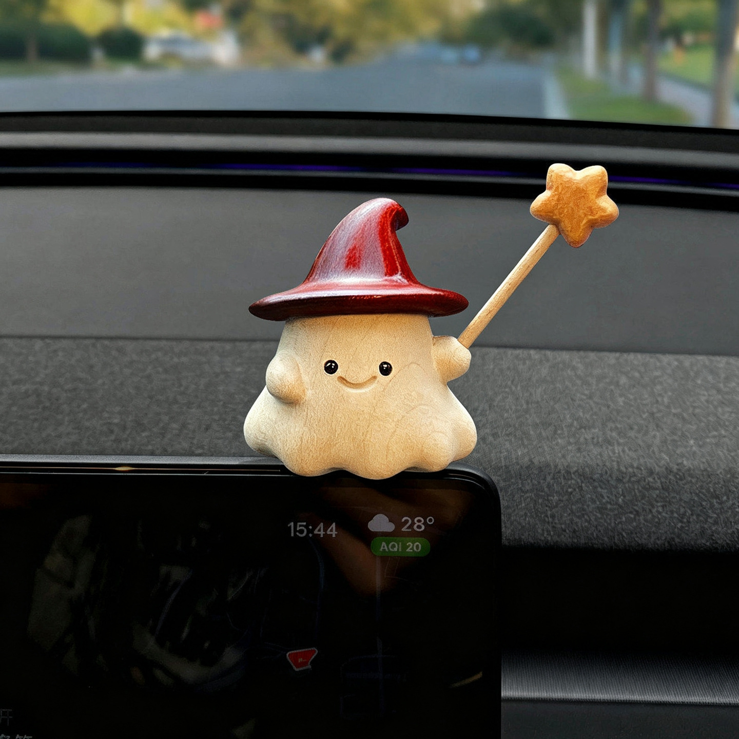 26 new car accessories【Cast a spell for a safe journey】Screen and center console decorative interior items