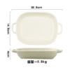 Milk White-Small striped baking sheet
