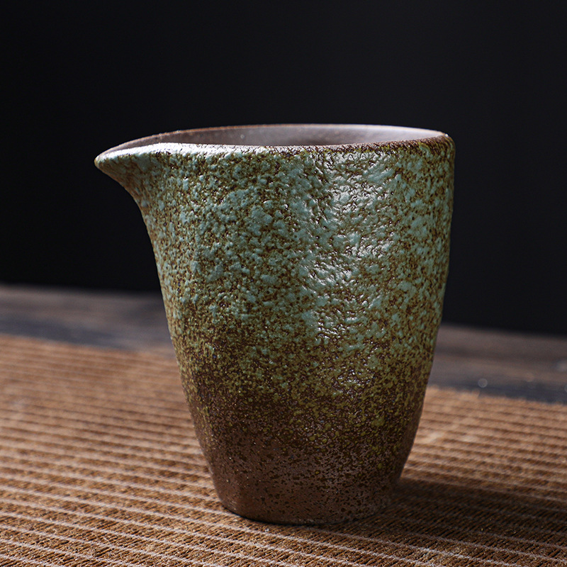 Japanese Style Coarse Pottery Fair Cup Tea Strainer All-in-one Set Ceramic Kung Fu Tea Set Eagle Beak Tea Divider Tea Cup Tea Sea Tea Filter