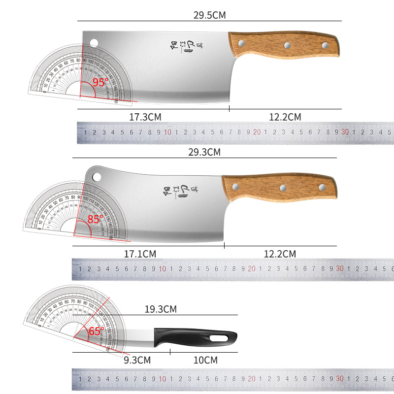 Cuchillo de corte de hueso espeso cuchillo de cocina doméstico cuchillo de corte de hueso pesado cuchillo de sacrificio acero inoxidable Pylace