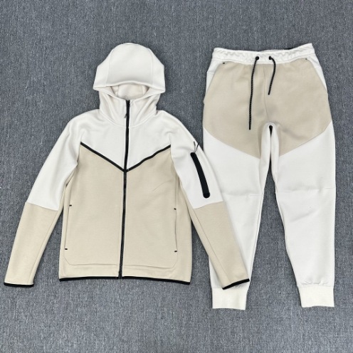 thumbnail for Cross-border hooded zipper shirt suit men&#039;s spring and autumn new sportswear casual jacket skinny sweatpants two-piece set