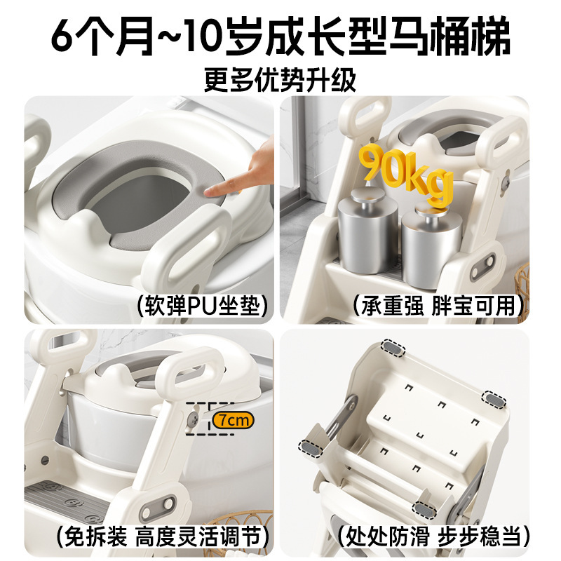 小沐馬子供便器の階段式の男の子と女の子がトイレに行きます。|undefined