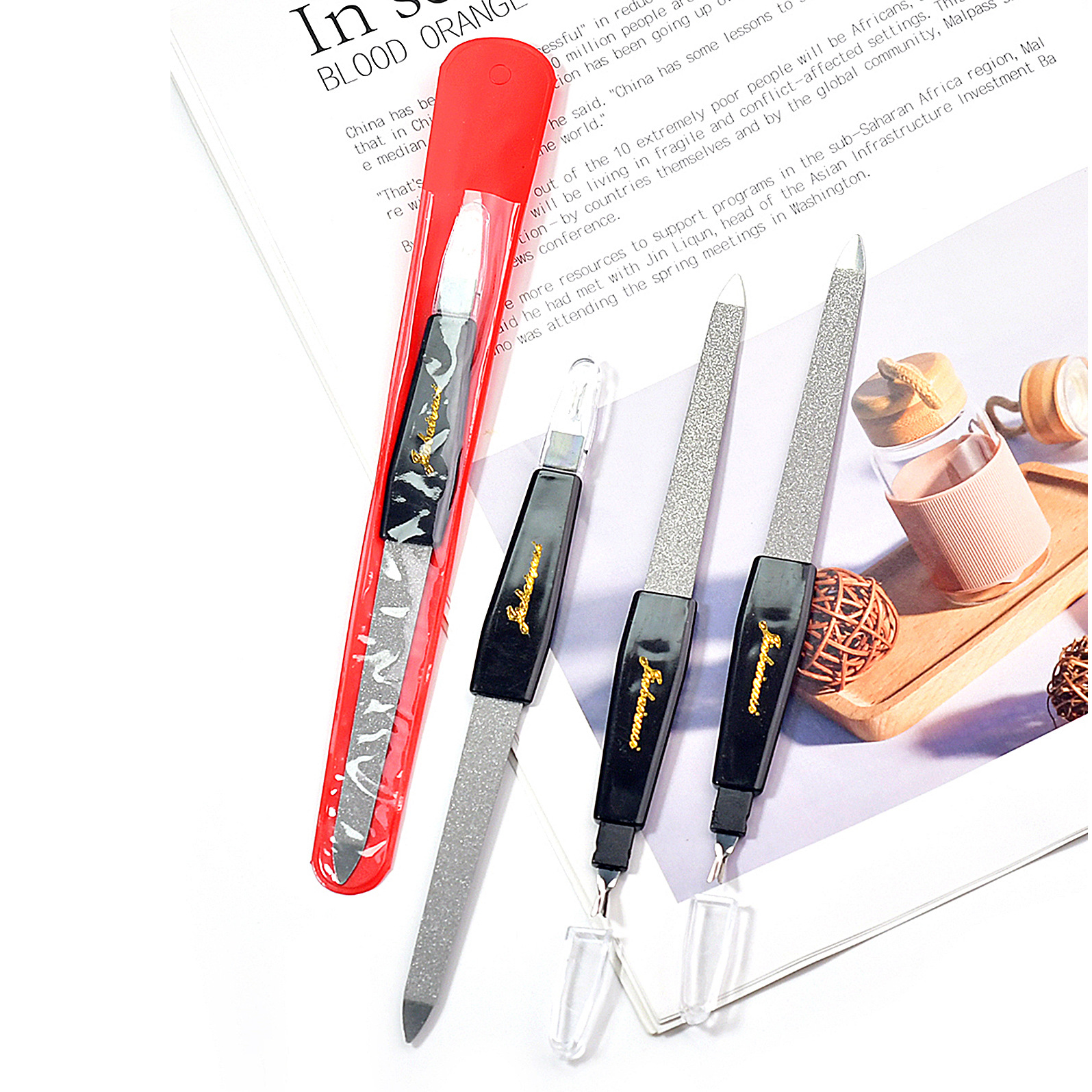 Herramientas de uñas de plástico al por mayor transfronterizo