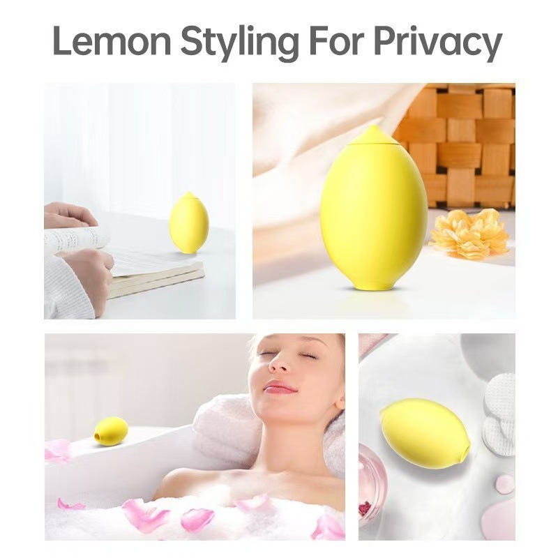 Lemon Clitoral Sucker Vibrator, G-Spot Massager with Magnetic Charging, Quiet Silicone Adult Toy — detail image 8