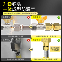 ☥不锈钢波纹燃气管天然煤气热水器管道新国标防爆软管连接管