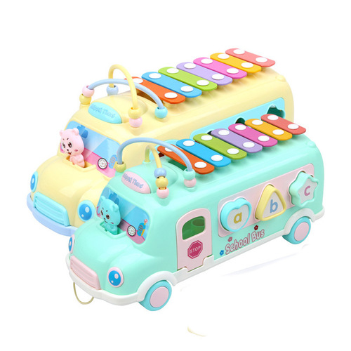 Educational eight-tone hand-knocking piano baby two-in-one musical instrument for 8-month-old infants and young children music toy 1 knocking piano cross-border