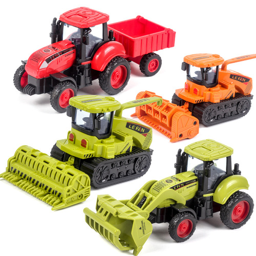 Children's farmer vehicle tractor inertia vehicle transport harvester model baby car boy toy engineering vehicle