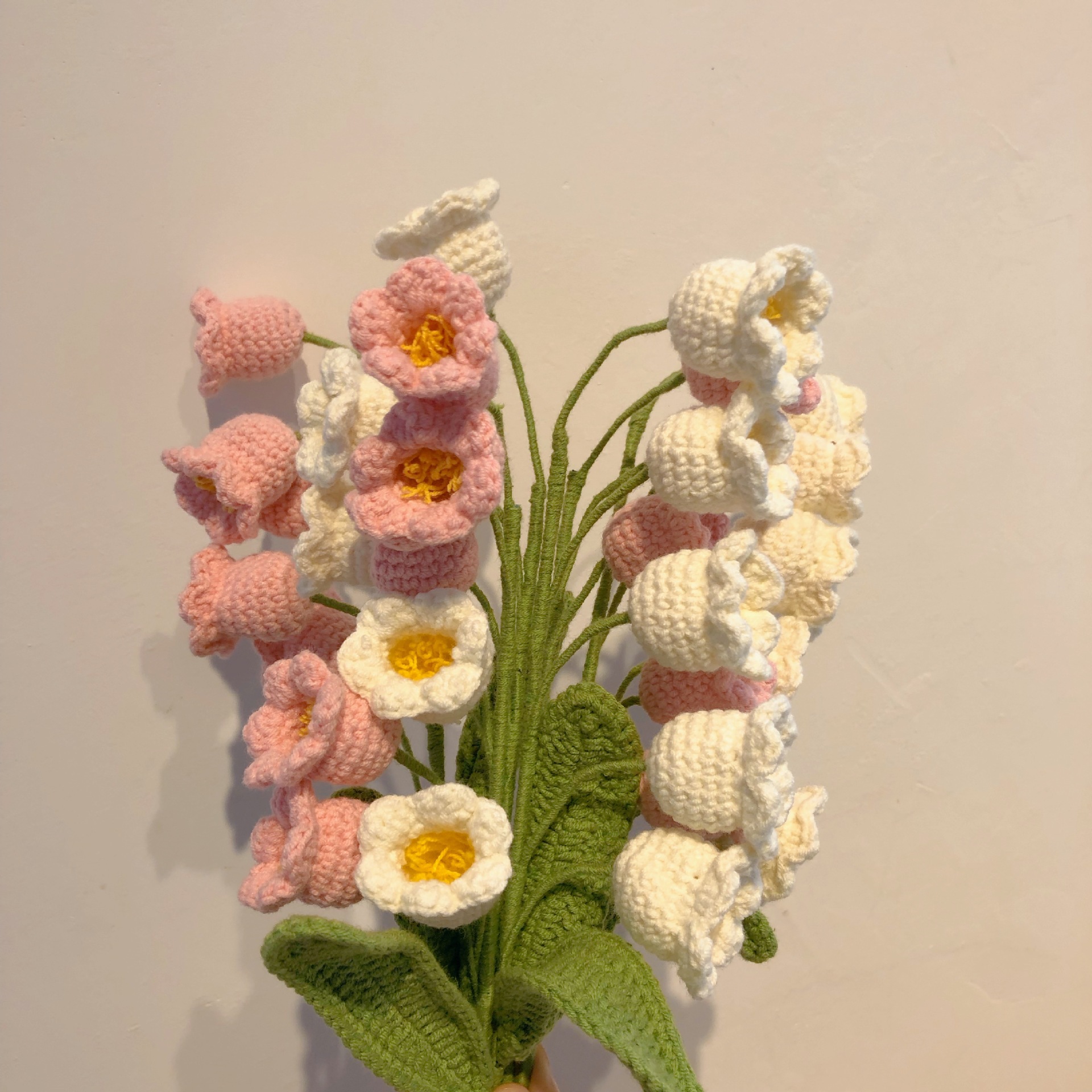 Flower Pattern Sweet Style Sweet Flower Combed Cotton Imitation Plants Crochet Flowers Artificial Flowers