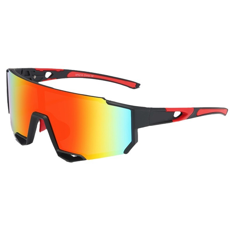 Occhiali anti-UV da esterno 2023 con rivestimento in pellicola vera, lenti monoblocco, occhiali da sole unisex per ciclismo e protezione sportiva_voghion.com