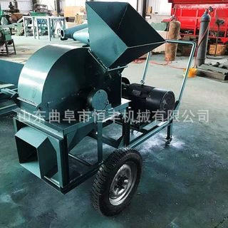 500型移动款木头粉碎机废旧杂木树枝粉碎机杂木边角料粉碎机