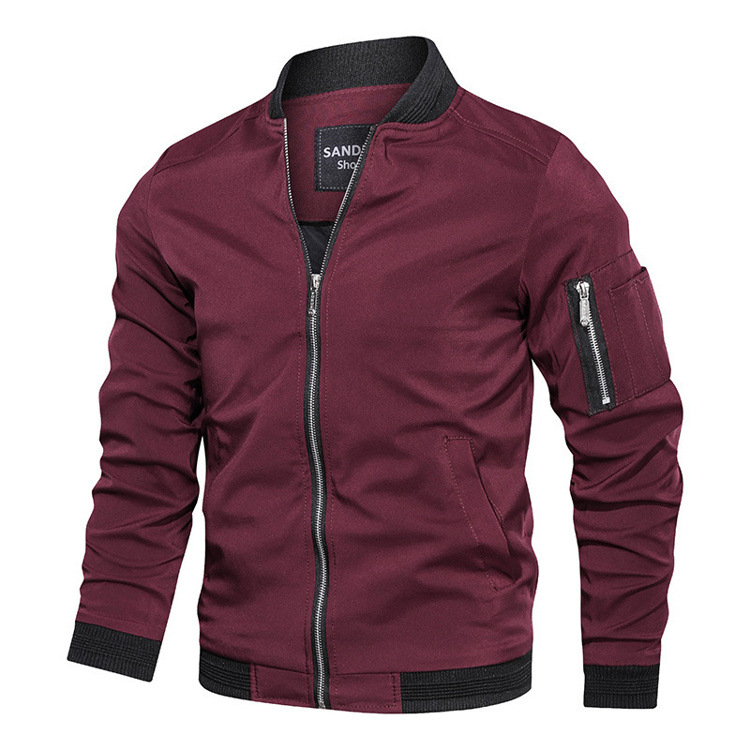 Giacca casual da baseball slim fit, sottile, in versione air, per uomo, primavera e autunno, tuta da volo Force No.1_voghion.com