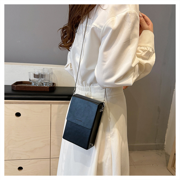 Damen Umhängetasche Mini Handytasche Rote Kettentasche Elegant_voghion.com