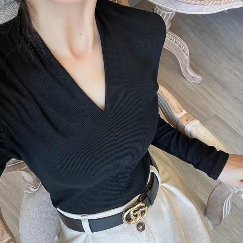 2つのセットの女性の秋の服の新型の洋風の流行のフランスの復古の底のベルベットのワンピースの気質はやせているロングスカートを現します。|undefined