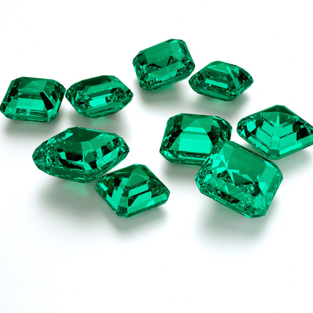 5g Weight Ornaments Home Textiles & Decor Type Lab-grown Gemstone Material Tower, Solid Color Pattern Emeralds Color 1 Piece Lab-grown Gemstone Lab Created Gemstones 4