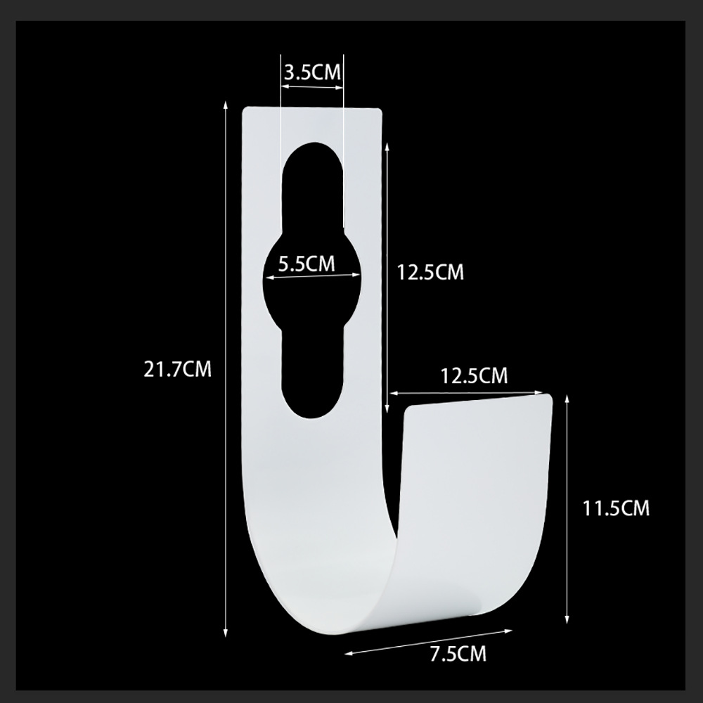 金属 白色挂钩壁挂式便携水管挂环水龙头挂钩浇花软管收纳架管子