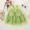 Summer colored dress for princess, children's clothing, Korean style