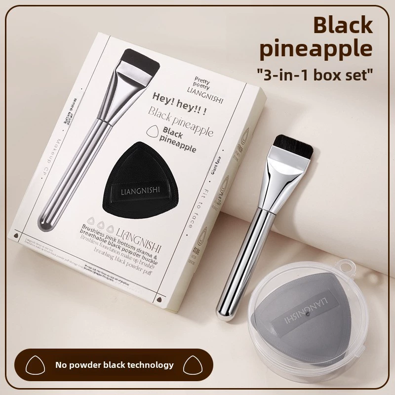 Powder Puff Set 3-Pack, Dual-Use Super Thick Makeup Sponge, Hydrophilic Polyurethane, Boxed