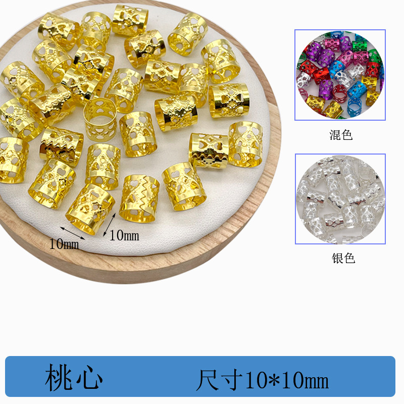 16 10 * 10 mm corazón de melocotón